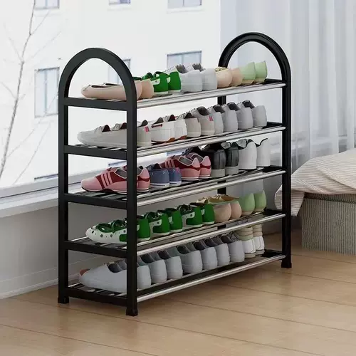 Простая стойка для обуви для дома стальная труба, обувная, экономия, общежитие многослойное пылепроницаемое, комбинированное хранение, шкаф для обувного шкаф