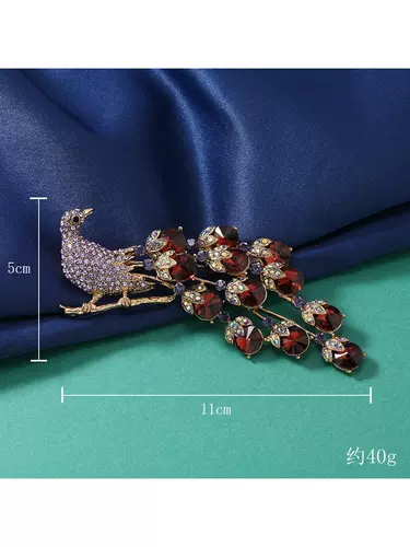 Высококлассная брошь на лацкан, изысканная булавка, аксессуар, инкрустировано бриллиантами