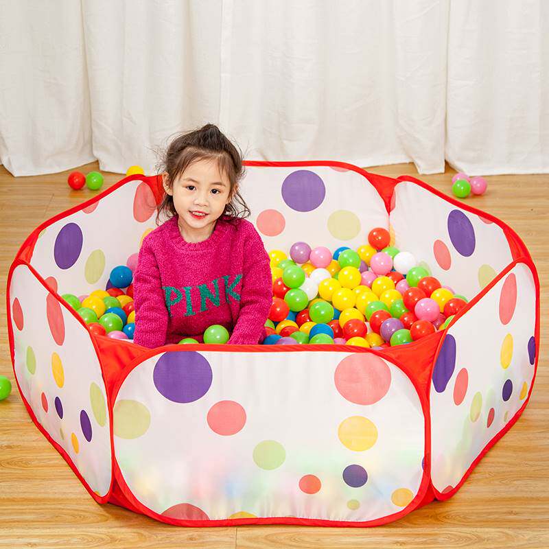 (Upgrades) Children's Ocean Ball Pool Folding Fence Baby Toy Baby Ball Pool for boys and girls Indoor