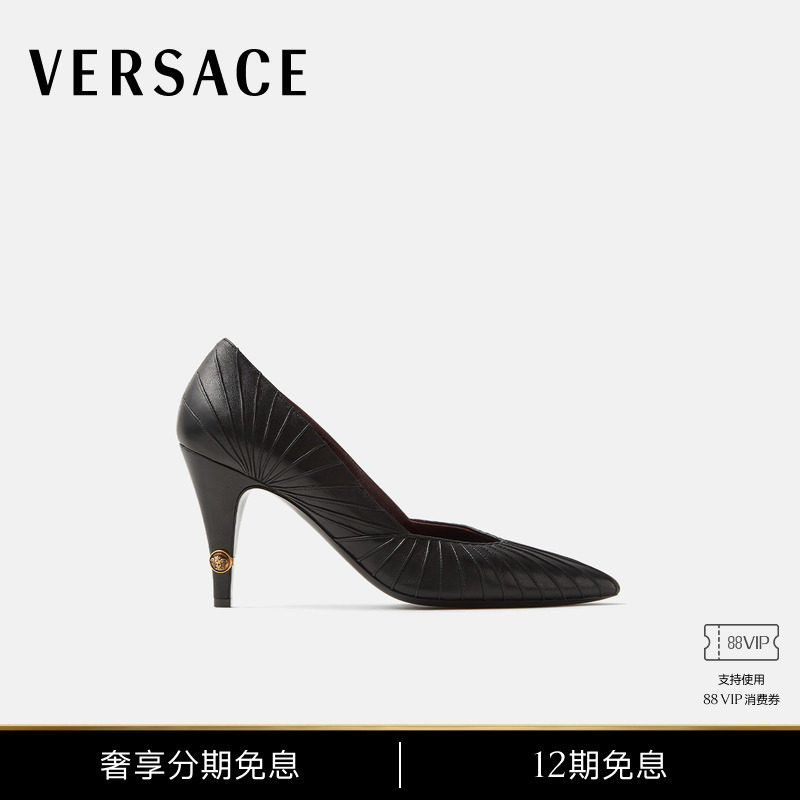 [New Products for Early Autumn] Versace/Versace Women's Gianni Leather High Heels 90mm