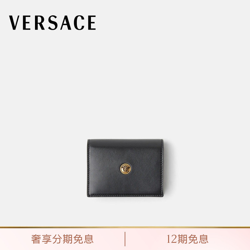 [12 Installments with No Interest] Versace/Versace Women's Emblème Leather Wallet