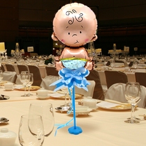 Day hundred days old dinner table balloon set table floating balloon stand cartoon mini balloon table floating 1 creative new