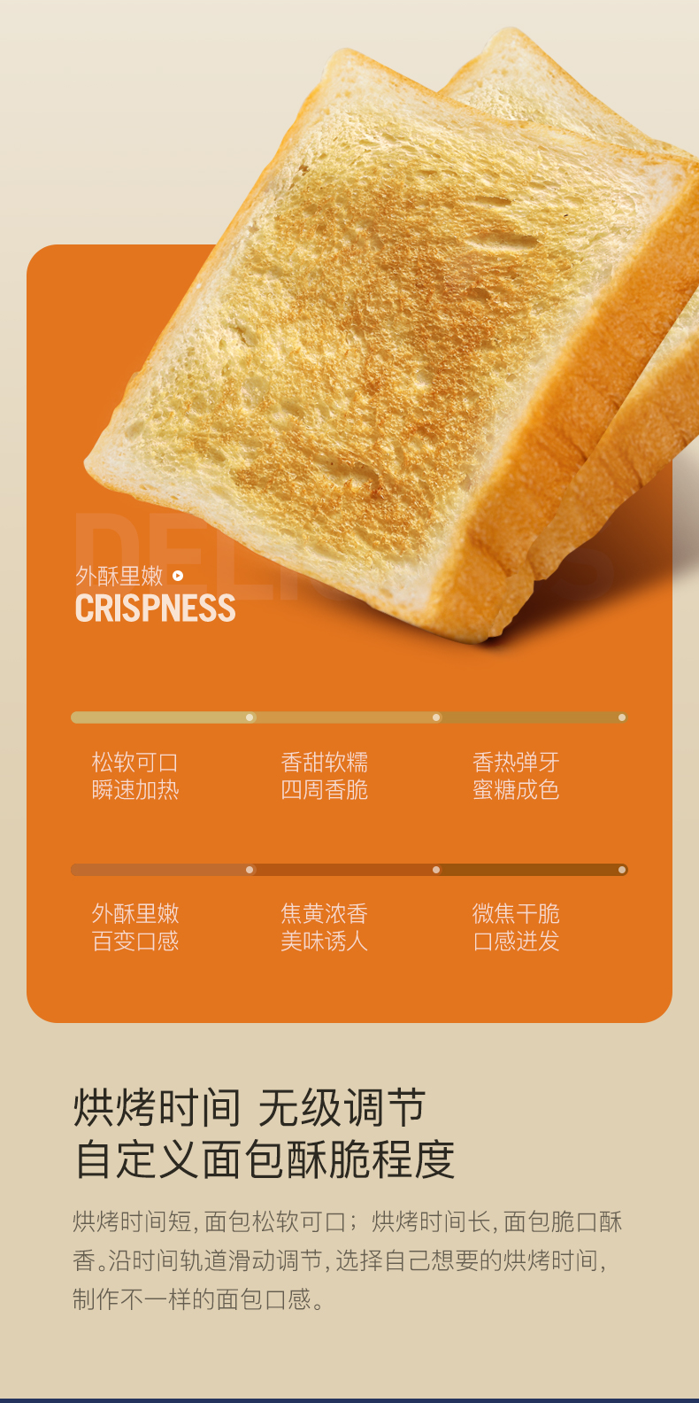 德尔玛 烤/煎/蒸/炒 多功能全自动早餐机 图9
