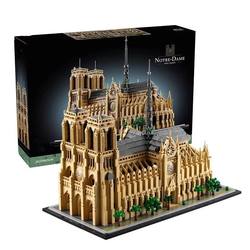 Notre Dame Cathedral Building Blocks 2015 New Model House Construction Castle High Difficulty Girls Series Boys Assembly Toys