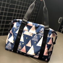 Travel bag womens portable Messenger simple light cute net red printing fitness short-distance large-capacity business trip luggage bag