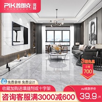 The whole body marble tile floor tile 800x800 living room bedroom Picasso gray non-slip light luxury floor tile