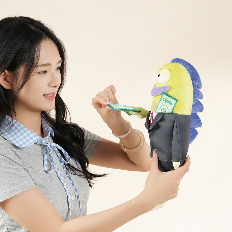 【預購約1個月】海綿寶寶 比奇堡路人魚「拿去花」36cm 毛絨公仔 商品圖片 3