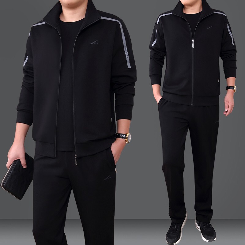 Official Genuine Mai Nex Sports Suit Men's Spring and Autumn 2026 New Pure Cotton Sportswear Large Size Three-Piece Set Official Genuine Mai Nex Sports Suit Men's Spring and Autumn 2026 New Pure Cotton Sportswear Large Size Three-Piece Set