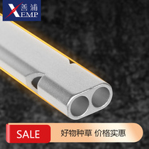 Whistle C1P45-Outdoor emergency equipment survival whistle high frequency metal whistle portable childrens life-saving whistle