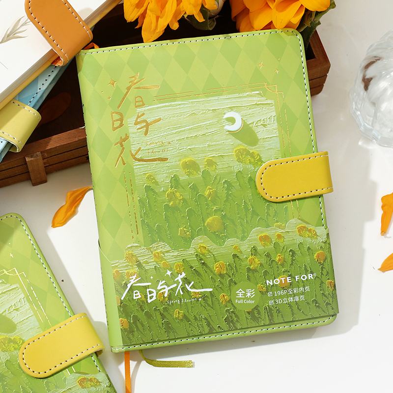 B5 handbook oil painting cute record notebook notebook premium sense notepad girl girl stationery diary in