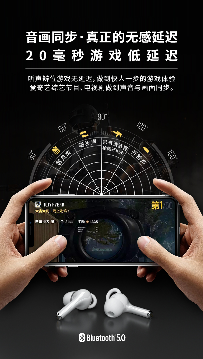 爱奇艺 入耳式降噪蓝牙耳机 蓝牙5.1连接 图8