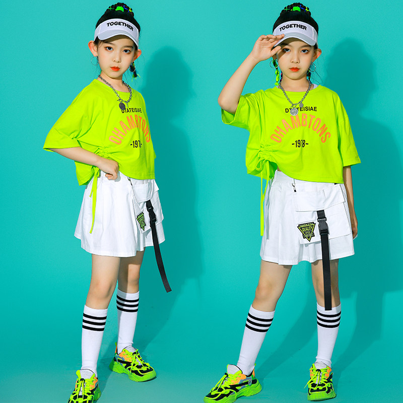 Children Jazz Dance Costumes Hiphop Tide Girls Dress Cheerleaders Suit Girl Fried Street Walking Show Costumes-Taobao
