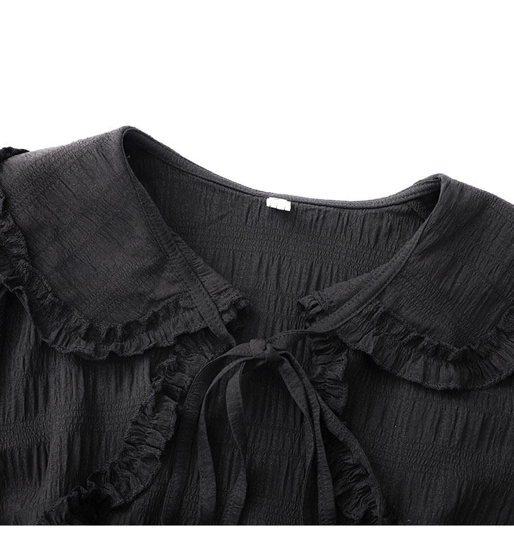 PAIXIANG Черная кукла, летний лонгслив, короткий тонкий кардиган, защита от солнца 