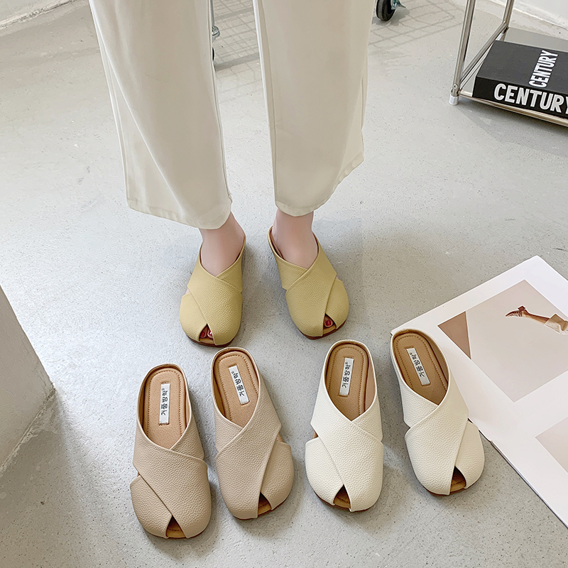 Women's Summer Open-Toe Mules with Soft Rubber Soles, 2025 New Fashion Trendy Fairy Sandals ins Trend Women's Summer Open-Toe Mules with Soft Rubber Soles, 2025 New Fashion Trendy Fairy Sandals ins Trend