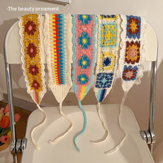 Заколки 多巴胺甜美少女针织毛线发带女