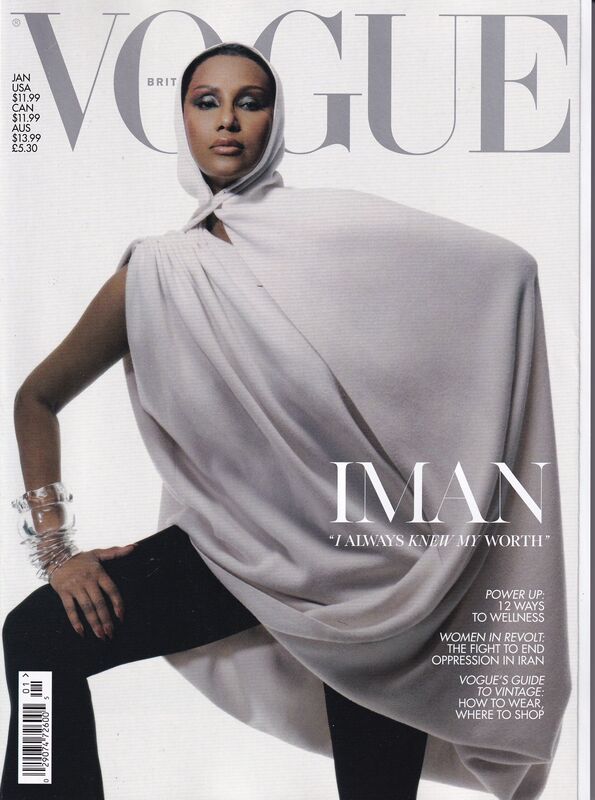 Uk British Version of Vogue January 2023 Women's Fashion Trends English Magazine