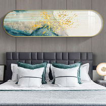 Bedroom decorative painting bedside hanging painting master bedroom background wall painting room mural modern simple abstract rounded corners light luxury