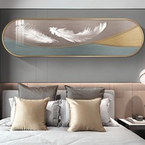 Bedroom bedside decorative painting modern simple master bedroom bedside background wall hanging painting room warm feather luxury abstract