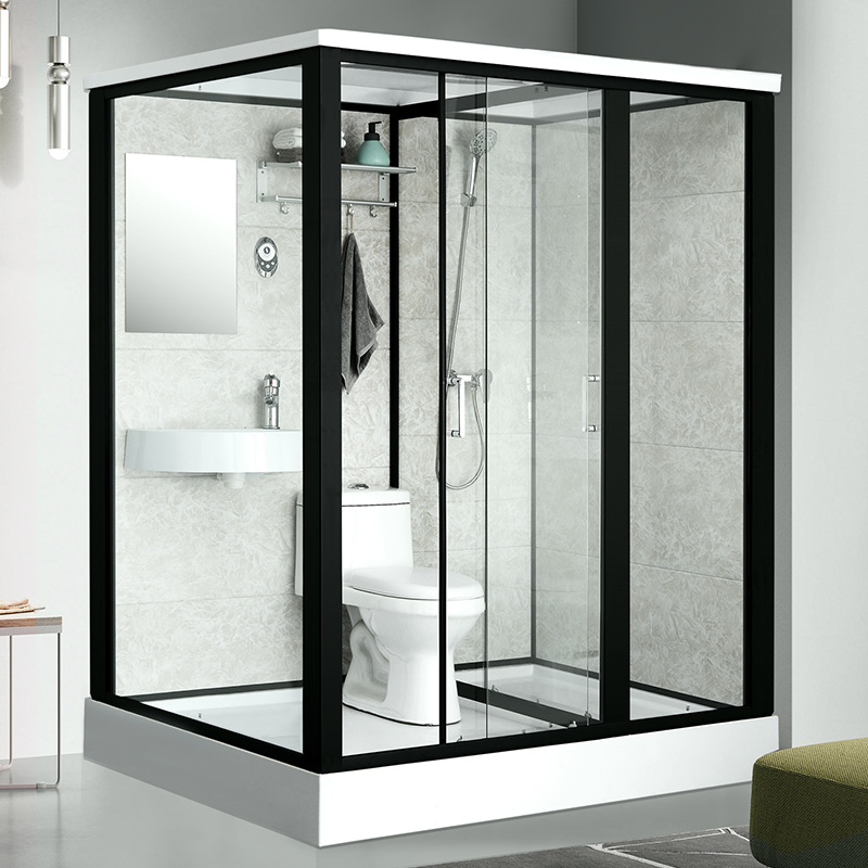 Overall shower room Bathroom Home integrated Makeup Room Dry And Wet Separation Glass Ramen Partition Bathing Room Bathroom