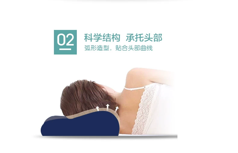 Gối NV Japan chậm phục hồi memory foam gối lõi gối giúp ngủ ngon Ga gối kê cổ Spike memory foam - Gối