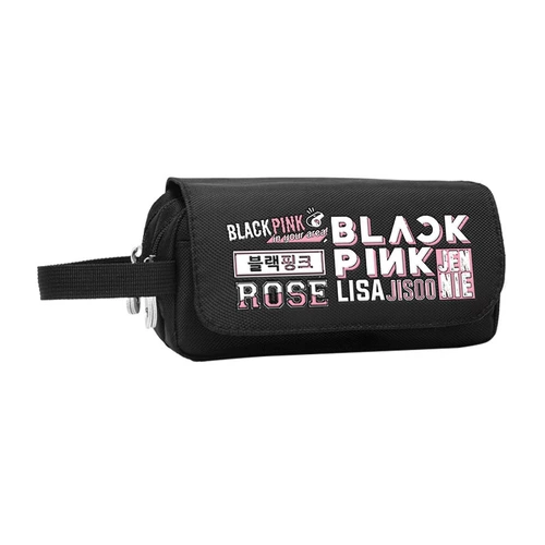 Blackpink Pen Bag Корейская группа Kim Jiuni, окружающая поддержку, креативные студенты с большой канцелярской принадлежностью