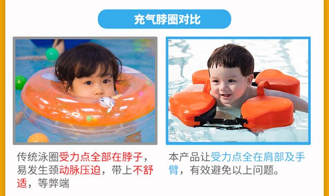 Bơi trẻ sơ sinh Vòng dưới cánh tay Vòng bơi cho bé 2 tuổi Thiết bị vòng bơi cho bé Vòng cổ Vòng cổ cho trẻ mới biết đi Phao cứu sinh 1 Vòng ngồi - Cao su nổi