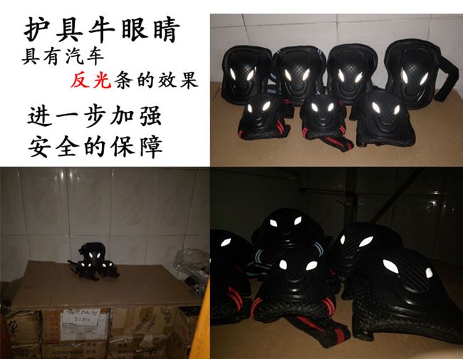 Găng tay trẻ em cổ tay người lớn bảo vệ đầu gối miếng đệm khuỷu tay giày trượt patin trượt patin xe đạp thể thao chống ngã - Dụng cụ thể thao