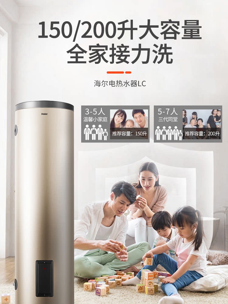 Электрический водонагреватель Haier ES150F-LC 150л
