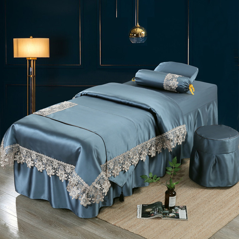 Modale Beauty Bed Cover Four Pieces Of Luxury Beauty Salon Special Massage Physiotherapy Thickened 2023 New listing-Taobao