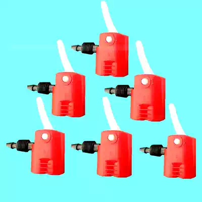 Pump accessories Balloon double hole mouth tube beauty mouth multi-purpose conversion head British mouth ribbon iron clip air nozzle