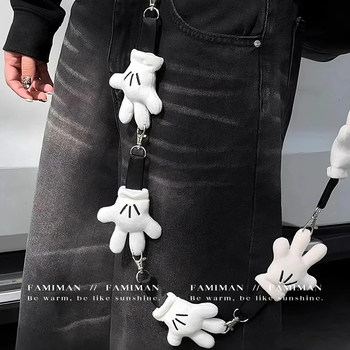 Pants chain accessories mickey glove design waist chain