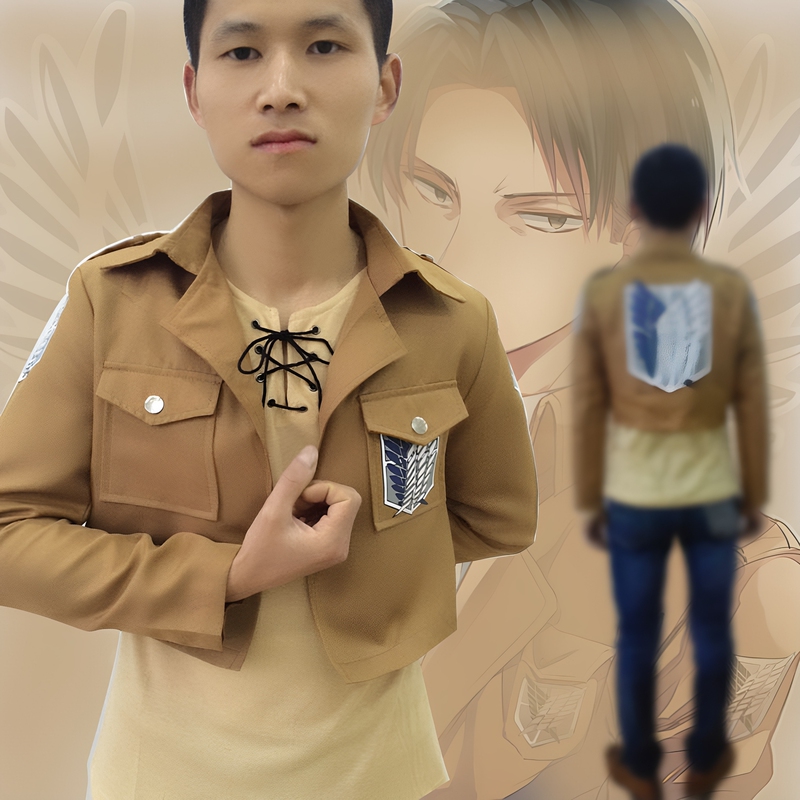 Attack on Titan Survey Corps Wings of Freedom Small Jacket Cosplay Jacket Eren Cos Costume Attack on Titan Survey Corps Wings of Freedom Small Jacket Cosplay Jacket Eren Cos Costume