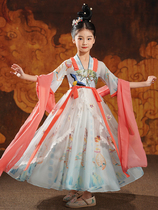 Han-suit girl summer white anti-fairy super-fairy childrens dress show clothes spring and autumn