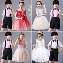 Six-1Childrens Choir Show Girls Dress Princess Pungbo School Student Performing Clothing Super Fansha