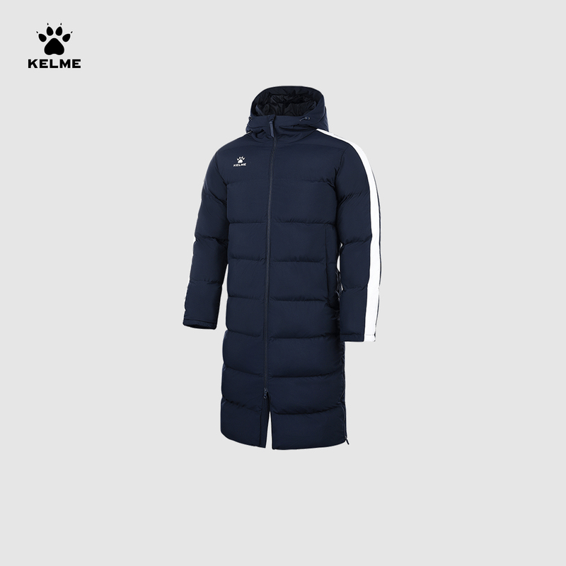 Kalmei Over-The-Knee Cotton Jacket for Men and Women, Sports Students' Winter Training Long Sports Cotton Coat, Windproof, Thickened, Warm Cotton-Padded Jacket Kalmei Over-The-Knee Cotton Jacket for Men and Women, Sports Students' Winter Training Long Sports Cotton Coat, Windproof, Thickened, Warm Cotton-Padded Jacket
