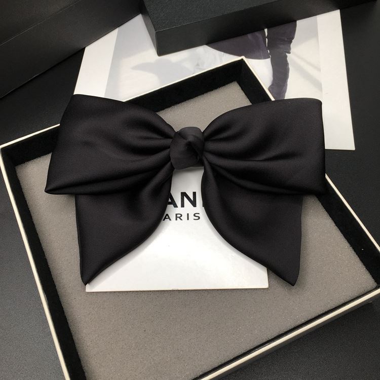images 0:Cloth satin-faced butterfly bow hair clip female Korean red hair clip