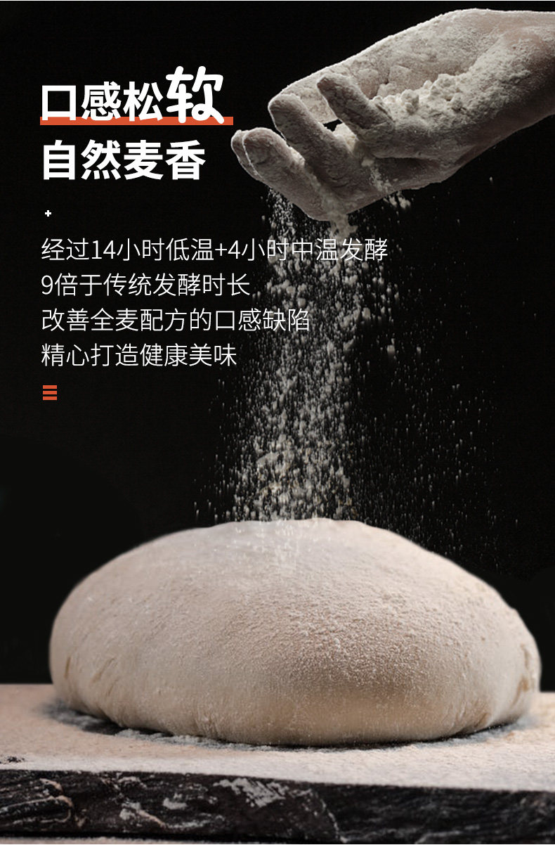 Fitinglab 低GI全麦欧包 2斤 16个 无蔗糖无油 图11