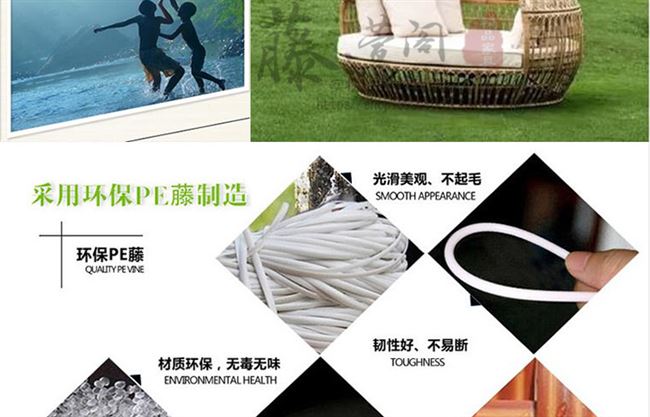 Giường ngả ngoài trời Biệt thự Sân vườn Giường tắm nắng Ban công Sân thượng Ghế mây Ghế Sofa Đồ nội thất ngoài trời - Bàn ghế ngoài trời / sân