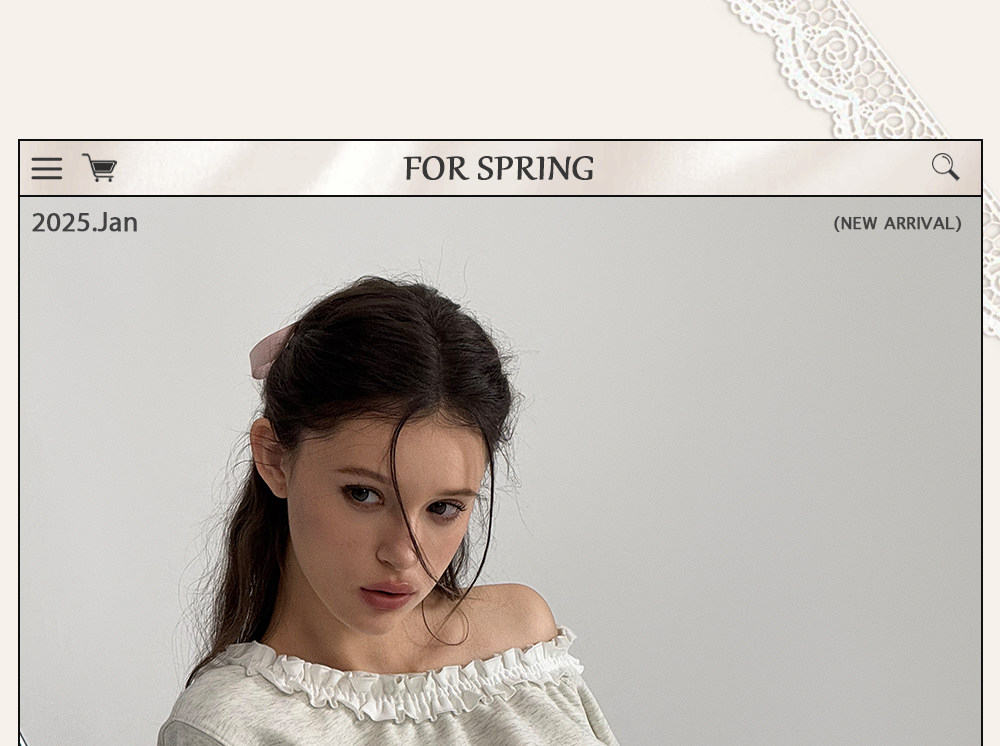 Nomeansno Air Layer Gray Ruffle Shoulder Sweatshirt - Product image 6