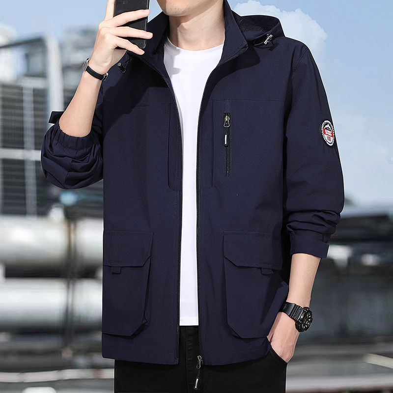 Men's Windbreaker Jacket 2026 New Spring and Autumn Thin Single-Layer Softshell Jacket for Hiking and Fishing with Multiple Pockets Outdoor Jacket Men's Windbreaker Jacket 2026 New Spring and Autumn Thin Single-Layer Softshell Jacket for Hiking and Fishing with Multiple Pockets Outdoor Jacket