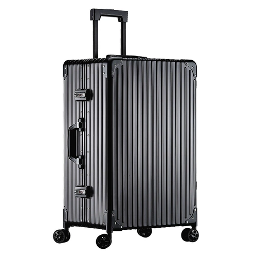 流心 Металлический универсальный прочный чемодан подходит для мужчин и женщин, алюминиево-магниевый сплав