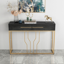 Nordic Xuanguan Table leaning against wall Living room Decorative Counter Hotel Aisle in the Aisle Terrace of the Genguan Terrace for a short and luxurious and luxurious table