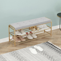 Nordic shoe changing stool for home doorway Shoes Stool in the door Double side stool light lavish cloakroom stool Bench Bench tailstool
