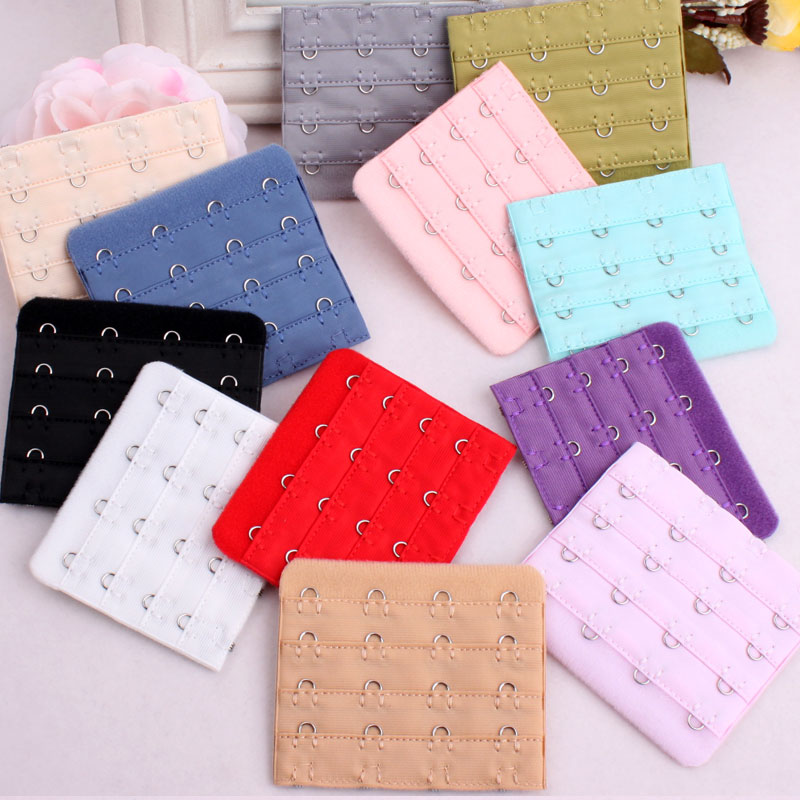 Four-row four-button bra extended-button lingerie adjustable back buckle 4-row 4-buckle extension buckle Extended buckle paving buckle