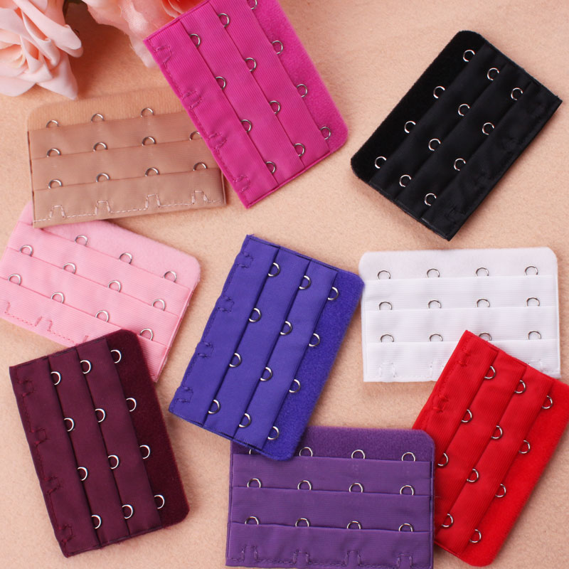 Big four-row buckle bra lengthening buckle extended buckle underwear three rows of four buckles lengthened with buckle adjusting back button 3 row 4 buckle
