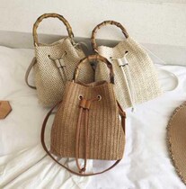 2020 summer new Straw fashion Woven Bucket Bag women handbag