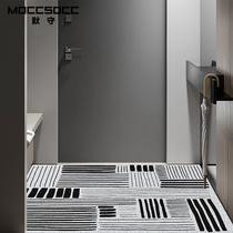 Foot pad Doormat entrance door Modern home doormat Household room entrance Non-slip dust removal Easy to take care of can be cut to the floor mat