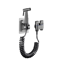 TOZ toilet companion spray gun toilet pressurized high-pressure water gun bidet one in and two out angle valve flushing faucet