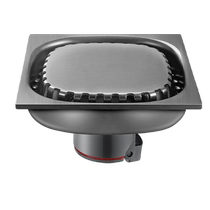 TOZ Xunshang gun gray anti-blocking and anti-hair floor drain 304 stainless steel anti-odor bathroom sewer bathroom insect-proof