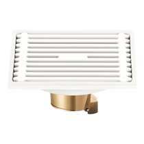 TOZ cream floor drain 304 stainless steel bathroom full copper core deodorant long shower toilet washing machine drain